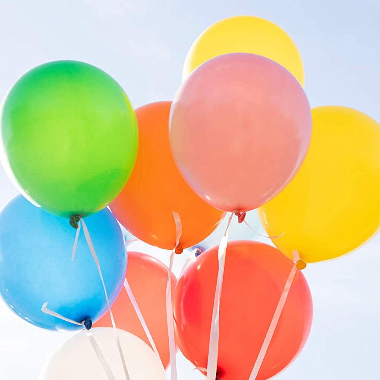 100PCS 10 Inch Latex Balloons Party Decorations Birthday Wedding Balloon Solid Colour - Light Blue