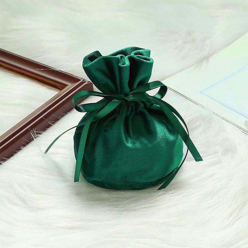 6PCS Velvet Cloth Drawstring Bags Gift Bag Jewelry Ring Pouch Earring Favor - Mixed Colour-6PCS