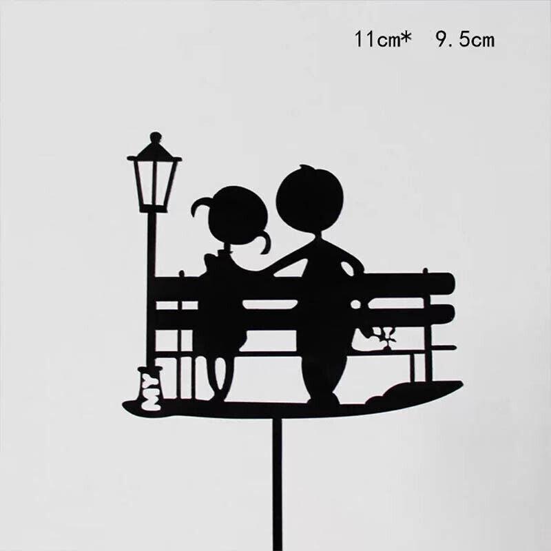 Happy Birthday Acrylic Cake Topper Cake Decoration Golden Silver Party - R20