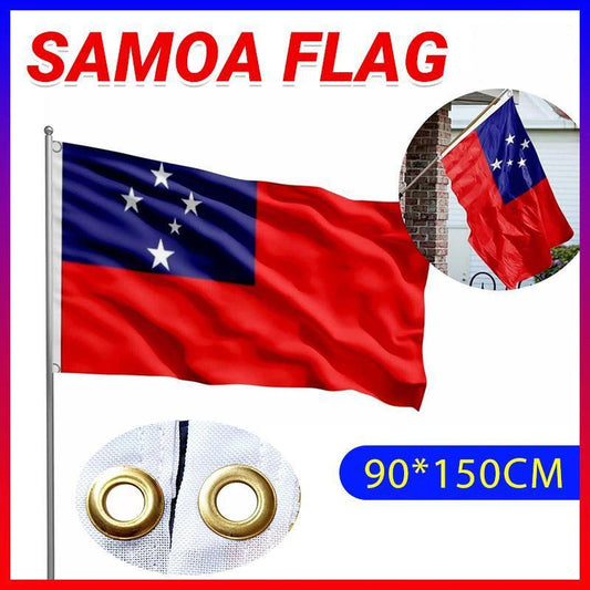 Samoa National Flag 90x150cm Large Outdoor Polyester Banner with Grommets