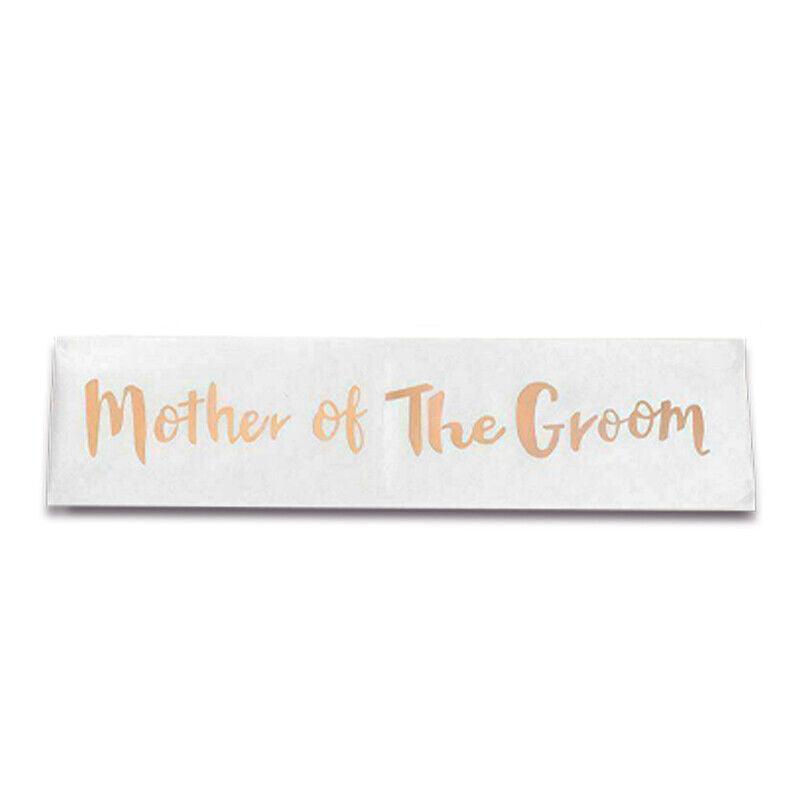 Bridal Party Sash Rose Gold Bride Bridesmaid Maid Honour Mother Hens Night Wear - Maid Of Honour