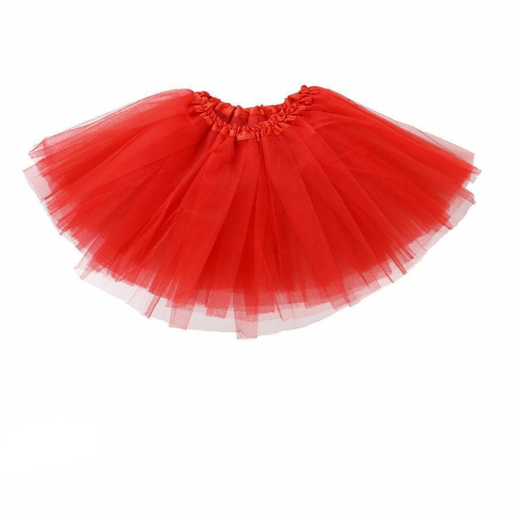 Girls Tutu Skirt Princess Dressup Party Costume Ballet Dancewear - Black