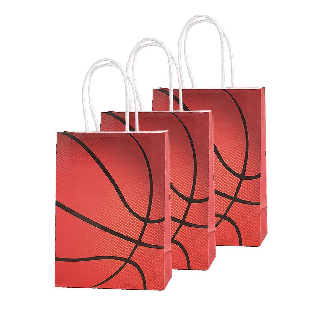 30PCS Fashion Ball Kraft Paper Gift Bag Festivals gift tote bag Party Favor Bag - Soccer-30pcs