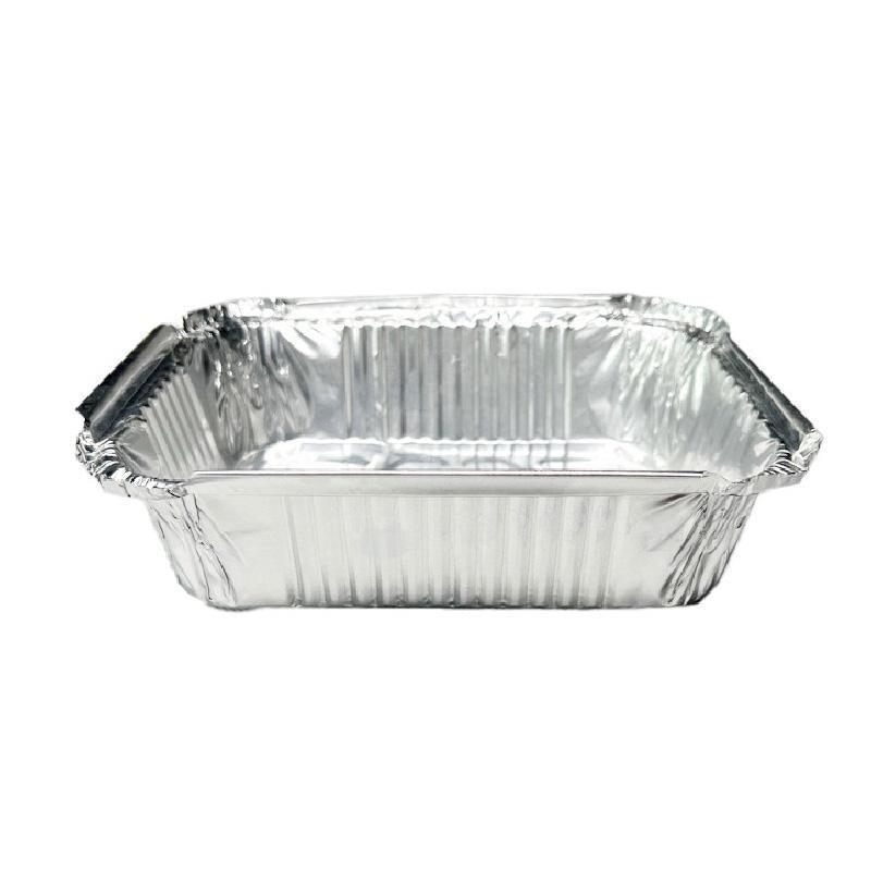 125PCS Disposable Quadrate Tin Foil Pans Oven Grill Safe Non-Stick Baking Trays - 125pcs-410ml