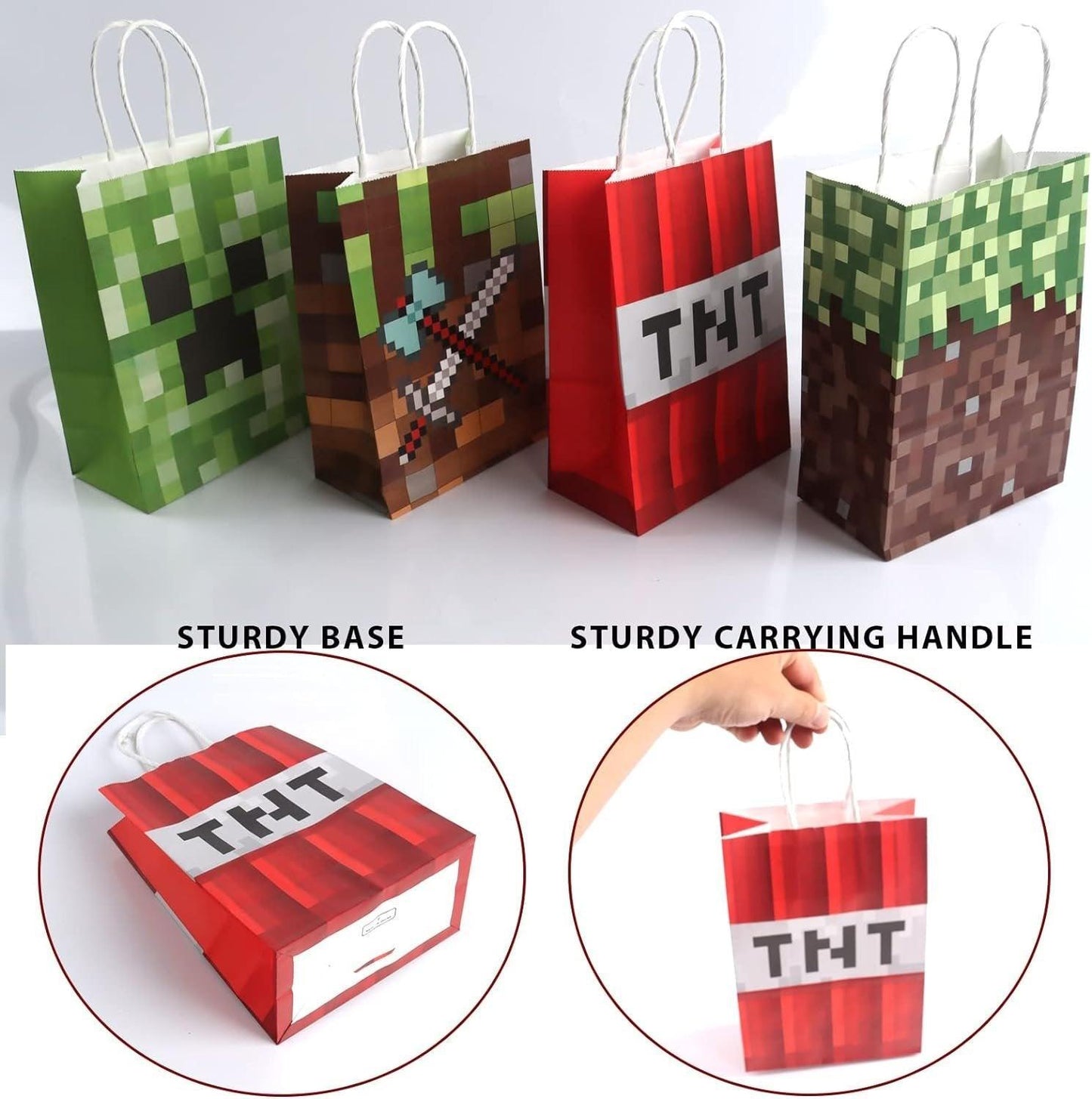 40pcs TNT Letter Pixel Themed Gift Bag