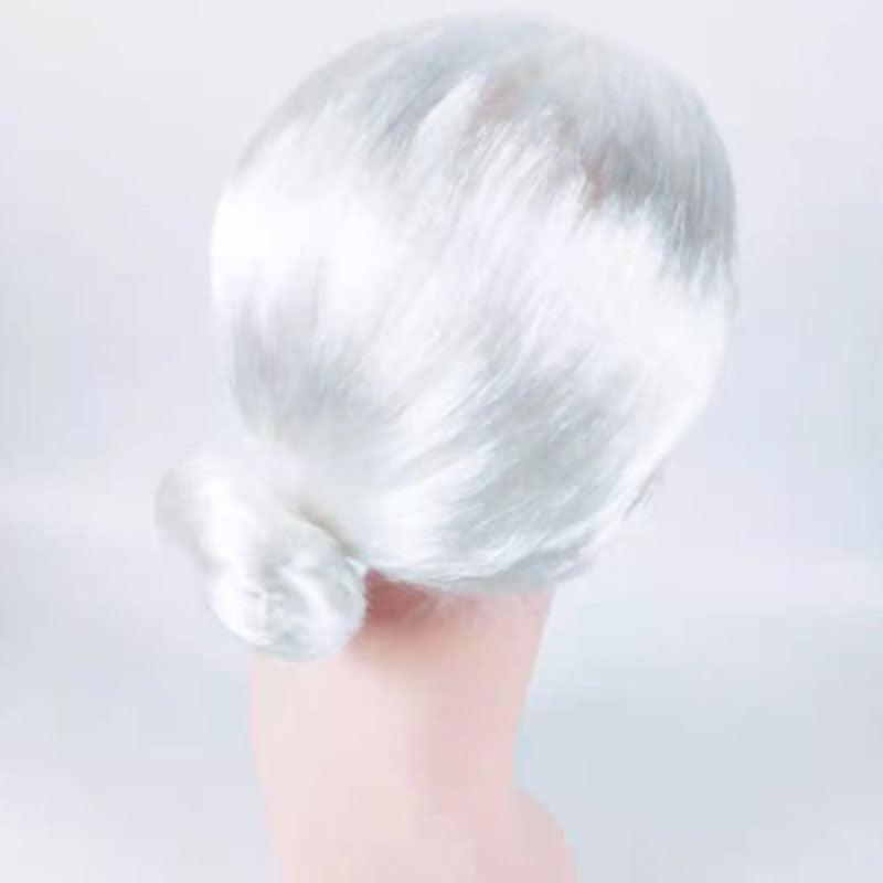1X Grandma Wig Old Lady Woman White Granny Mother Dress Up Costume Party