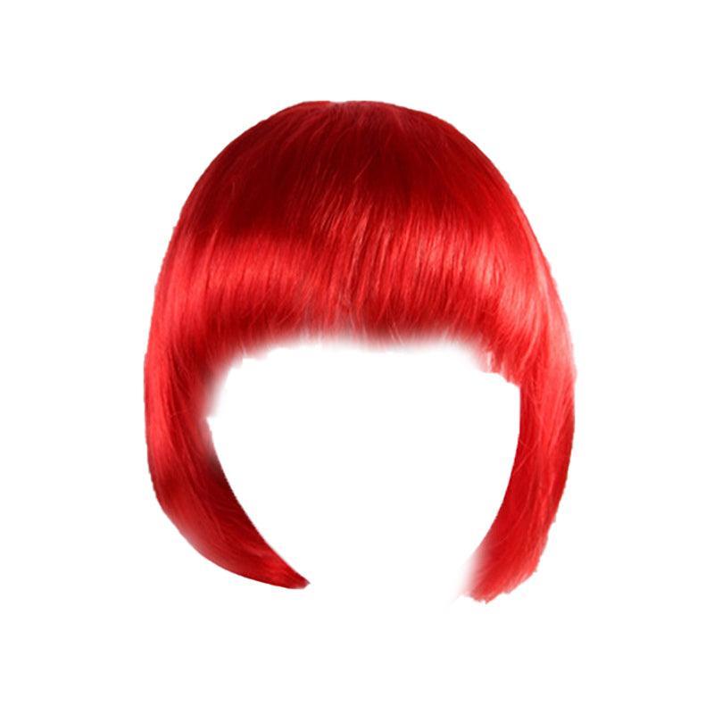 Short Bob Wig with Bangs for Women Synthetic Cosplay Party Hair in 14 Colours - Light Gold