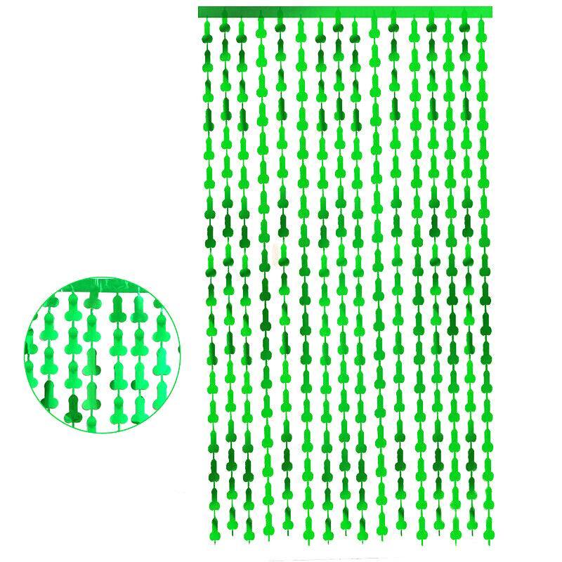 Metallic Tinsel Curtain 2m x 1m Hens Party Backdrop Foil Fringe Hanging Decor - Purple