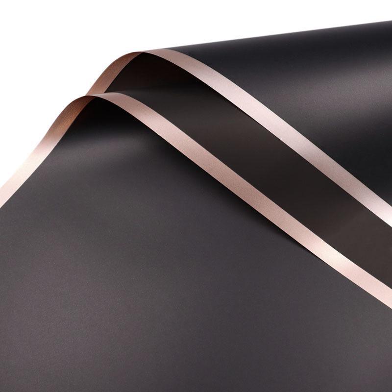 100PCS Waterproof Flower Gift Wrapping Paper Florist Bouquet Craft Packaging - Silver-Red