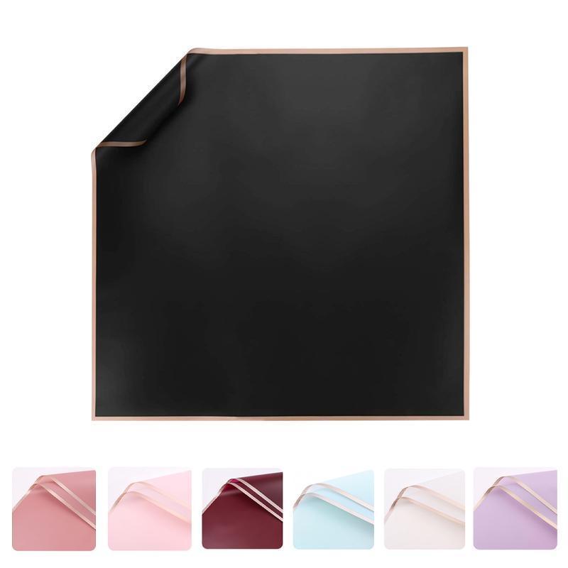 100PCS Waterproof Flower Gift Wrapping Paper Florist Bouquet Craft Packaging - Red