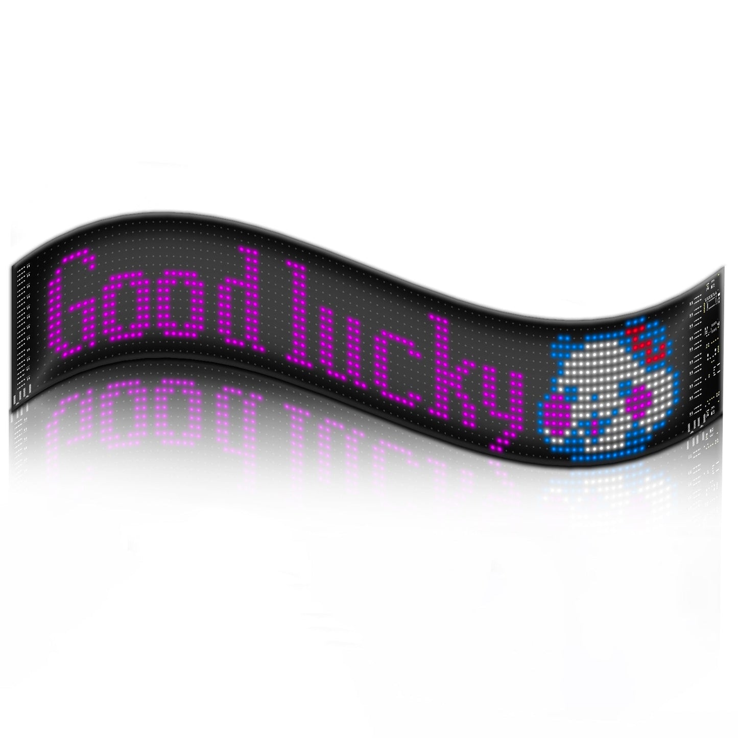 Programmable LED Matrix Panel Flexible Screen IP65 with APP Control 120*595mm