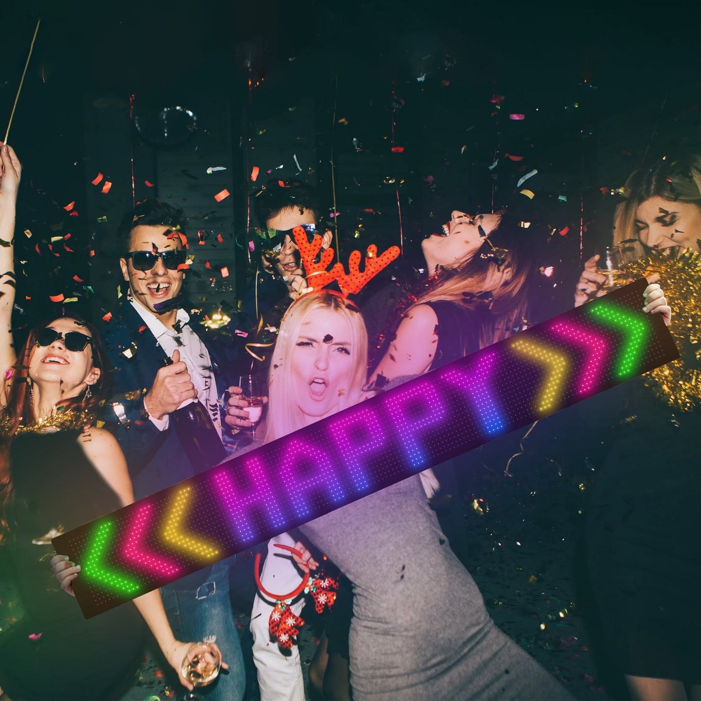 Programmable LED Matrix Panel Flexible Screen IP65 with APP Control 192*1330mm