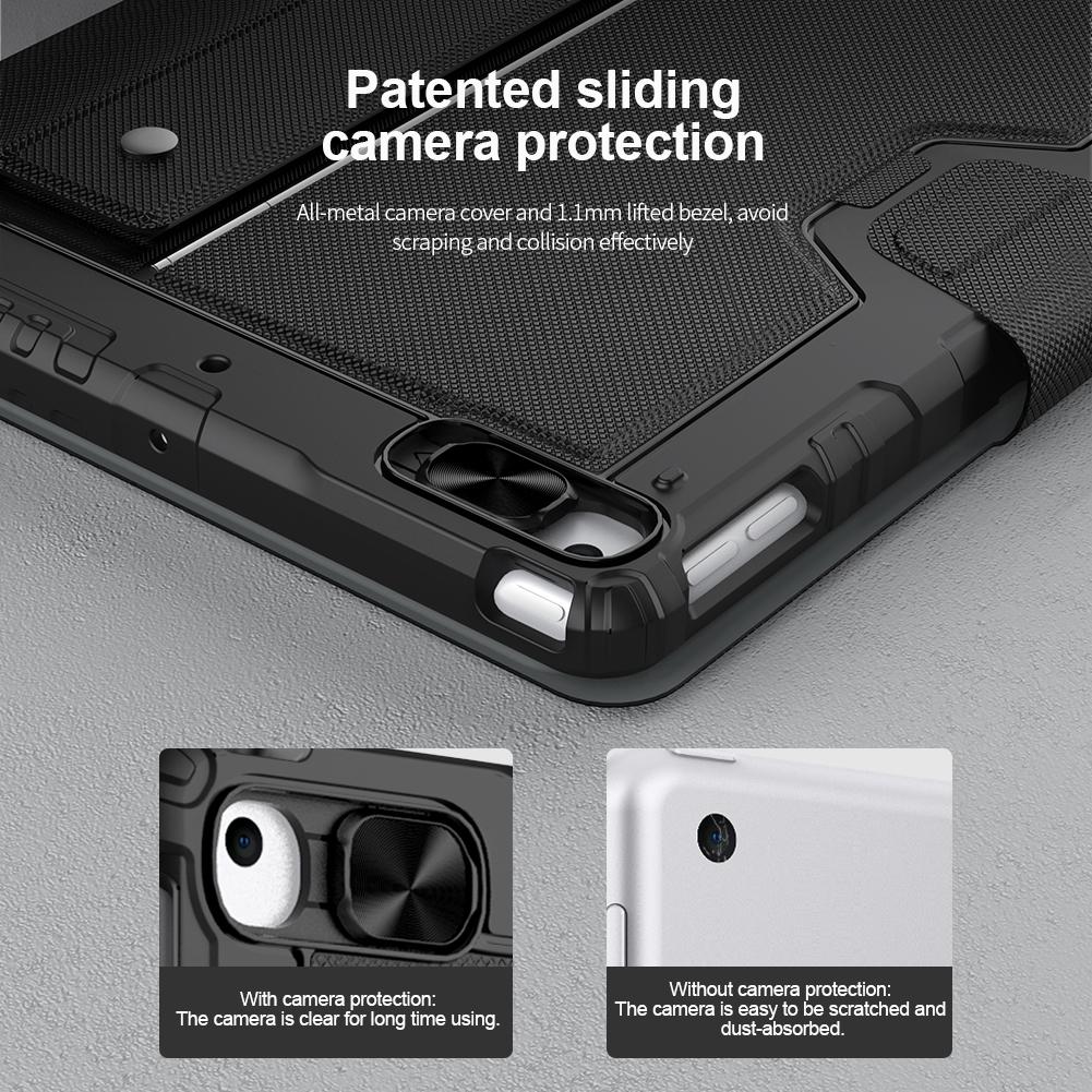 6-Row Keyboard Case For Ipad 10.2 2019 / 2020 / 2021 With Bumper Combo