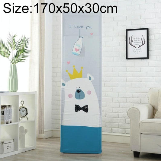 Love Bear Fabric Dust Cover - 170x50x30cm Vertical Cabinet Type All-inclusive Ac