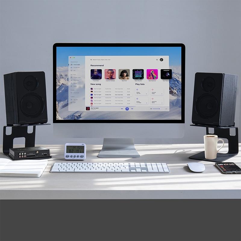 Aluminum Laptop Stand with Cooling Speaker - Portable