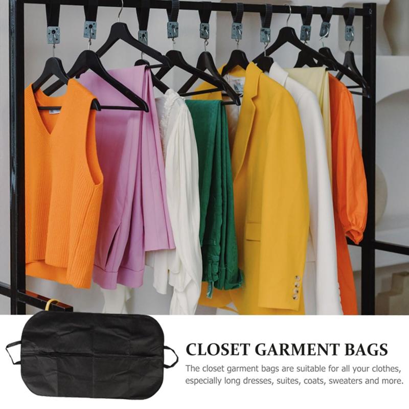 Black Non Woven Coat Suit Dust Bag 60X100Cm - Black 60X100Cm