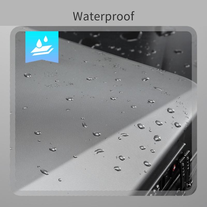 Waterproof Expandable Backpack with Usb Charging and Password Lock - Silver