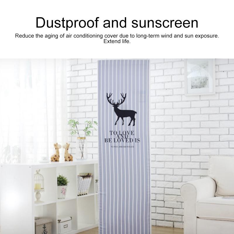 Vertical Cabinet Air Conditioning Cover - All-inclusive Fabric - 175x55x35cm - Tall Building