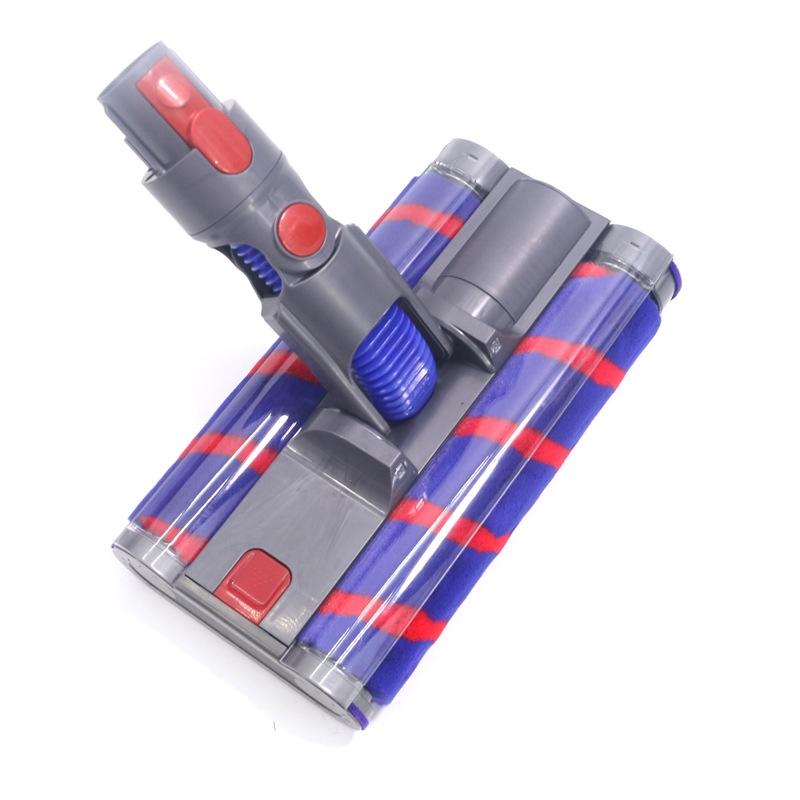 Double Roller Soft Velvet Floor Brush with Led for Dyson Vacs