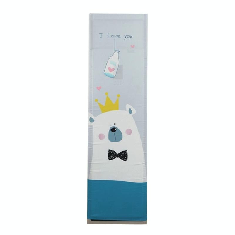 180x55x35cm Lucky Cat Fabric Dust Cover for Vertical Cabinet Air Conditioners