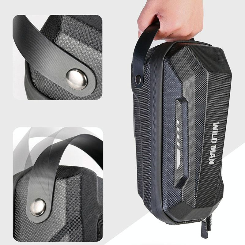Convenient Folding Bike Front Bag - Durable Eva Shell - Quick Release - Gd9X 2L