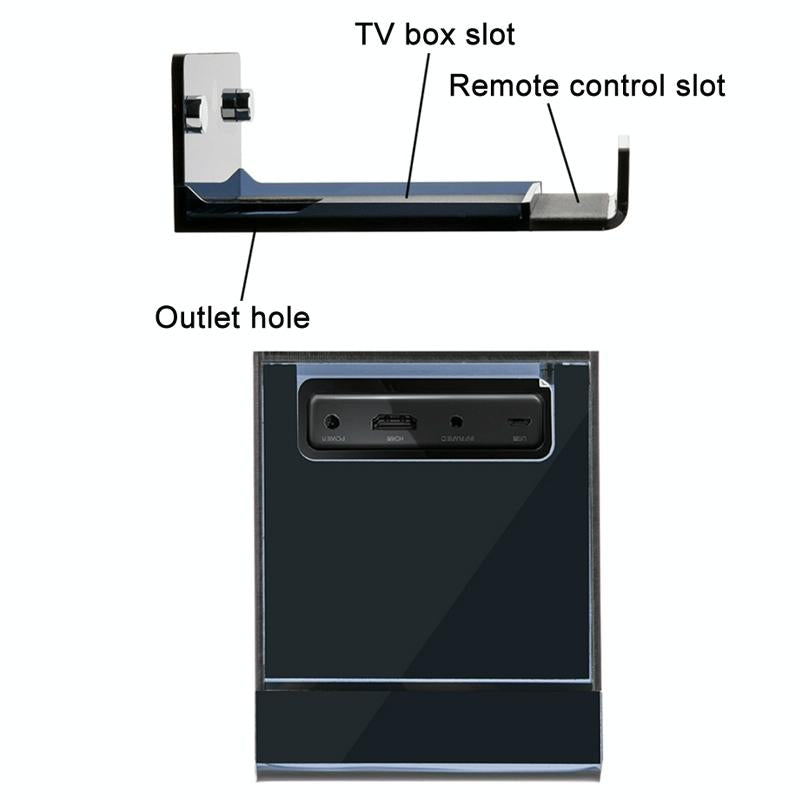 Wall Mount for Amazon Fire Tv - Half-transparent Tea Black