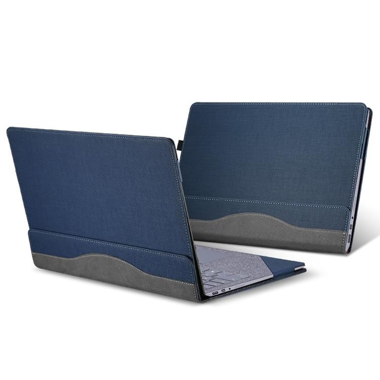 Versatile 13.5 Leather Laptop Sleeve for Microsoft Surface - Multi-functional - Blue