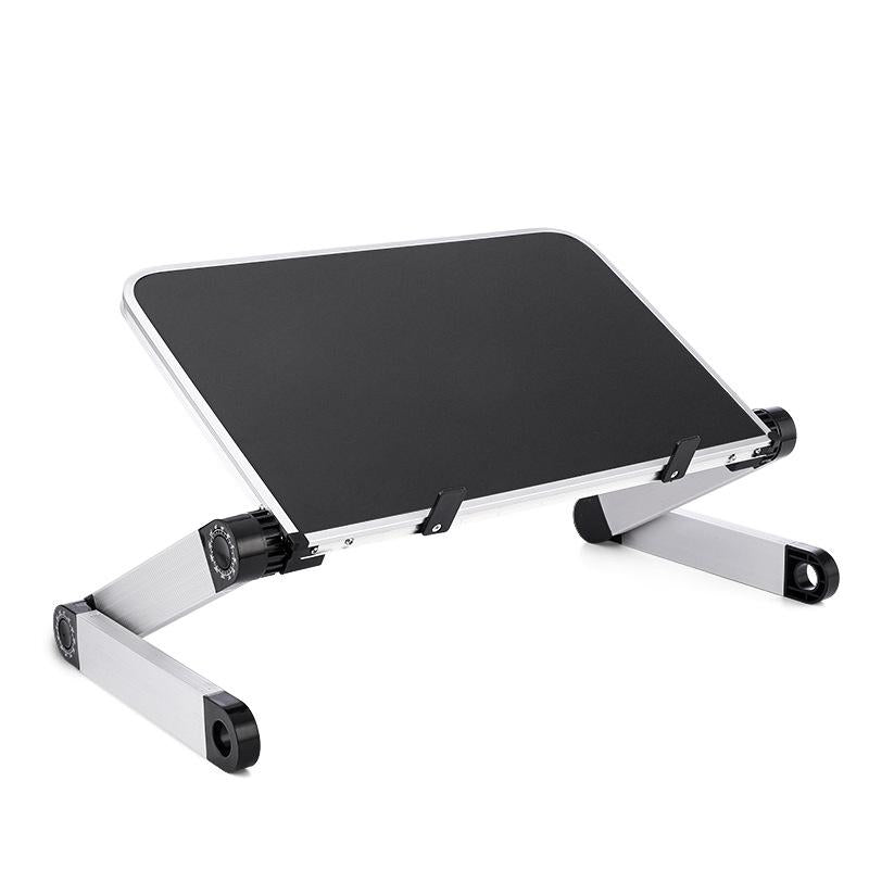 Adjustable Folding Laptop Stand - 360 Degree Rotation Aluminum Alloy - Black