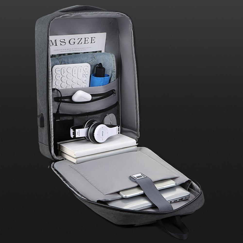 Large Capacity Anti-theft Laptop Backpack with Usb Port - 16 Inch - Black