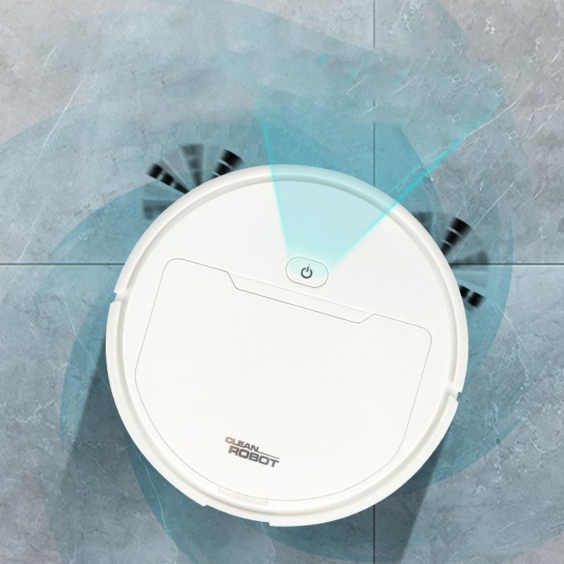 3-in-1 Smart Vacuum Cleaner Robot - Rechargeable Multifunctional Dry / Wet - Black