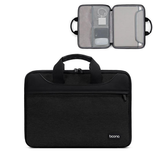 Waterproof Oxford Cloth Laptop Bag - Full Open Portable - 11 / 12 Inches - Black