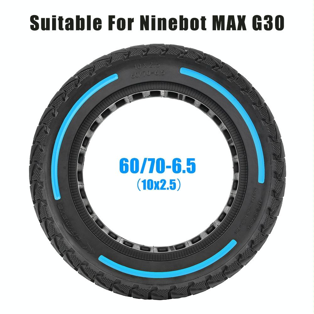 Ninebot Max G30 Electric Scooter - 10x2.5 Solid Tire in Flick Colour - Tricolor