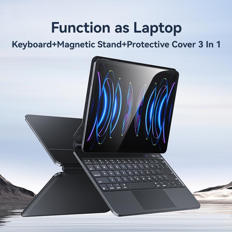 Usams Keyboard Protector With Digital Display - Black - For Ipad Pro 12.9