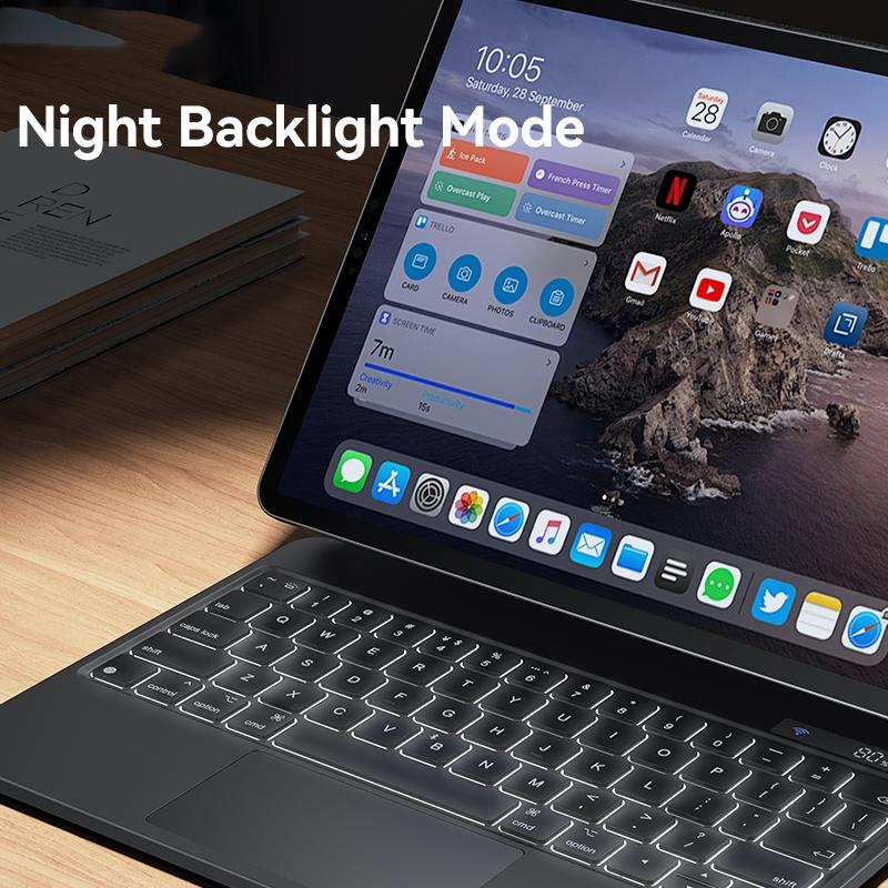 Usams Keyboard Protector With Digital Display - Black - For Ipad Pro 12.9