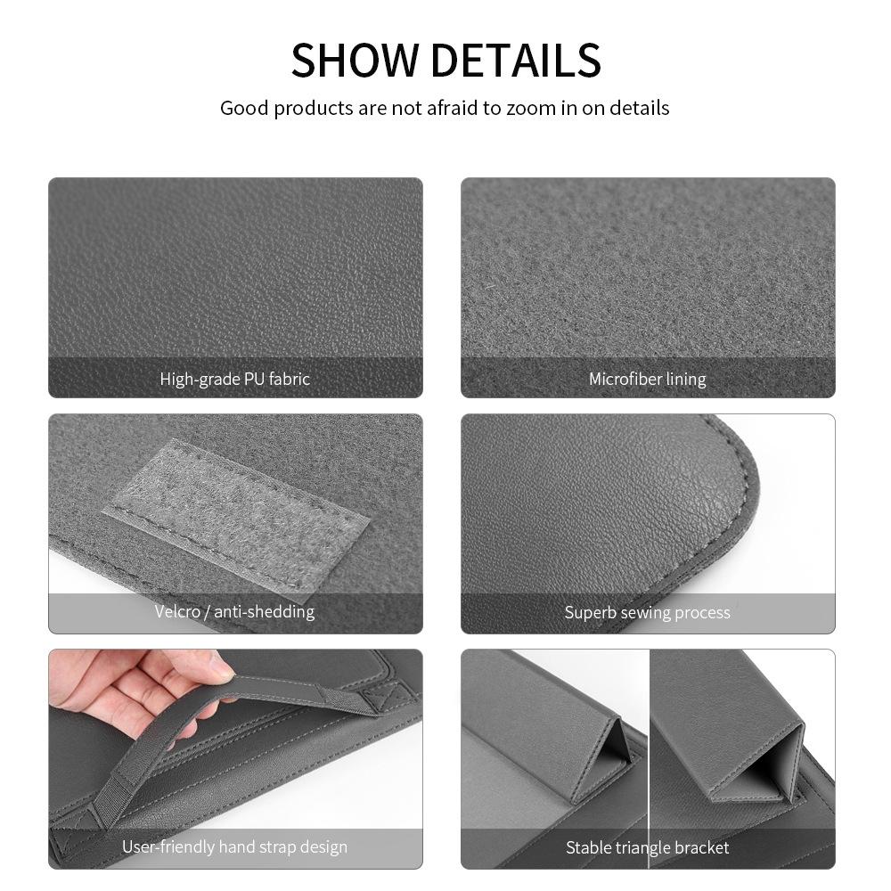 15 Inch 4-in-1 Computer Bracket Liner and Storage Bag - Green