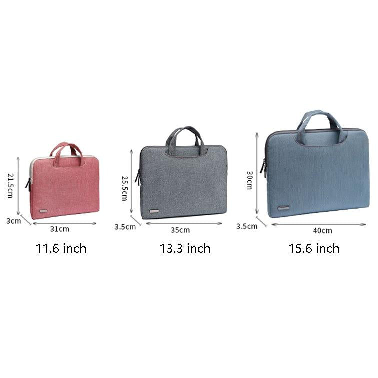 15.6 Inch Simple Business Laptop Bag With Liner - Ls-116 - Pu Black