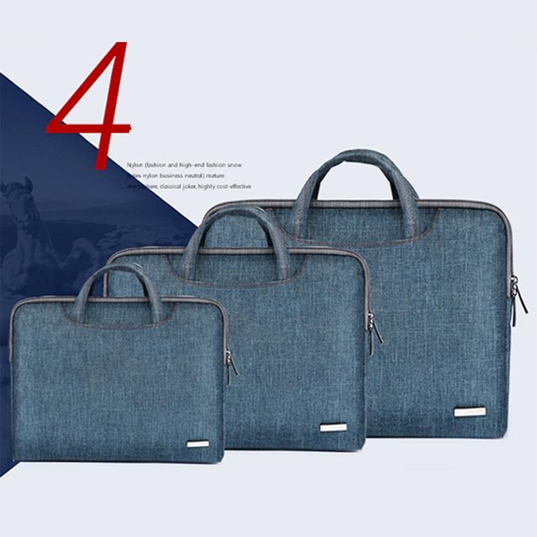 15.6 Inch Simple Business Laptop Bag With Liner - Ls-116 - Pu Black