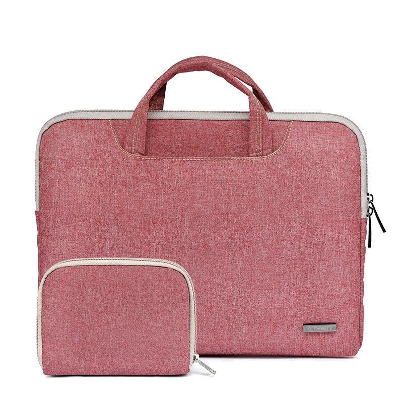 15.6 Inch Simple Business Laptop Bag With Liner - Ls-116 - Pu Black
