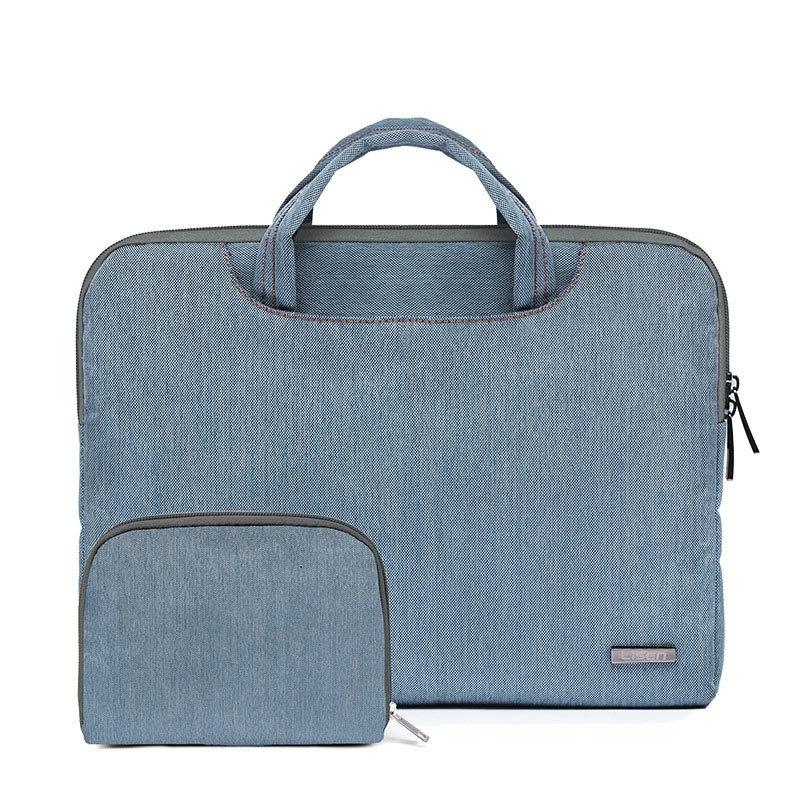 15.6 Inch Simple Business Laptop Bag With Liner - Ls-116 - Pu Black