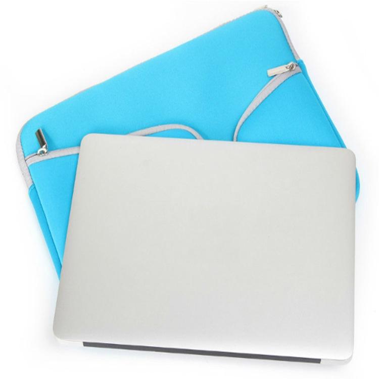 17 Inch Multi-Pocket Laptop Liner Bag For Diving Material Computer - Black - Blue