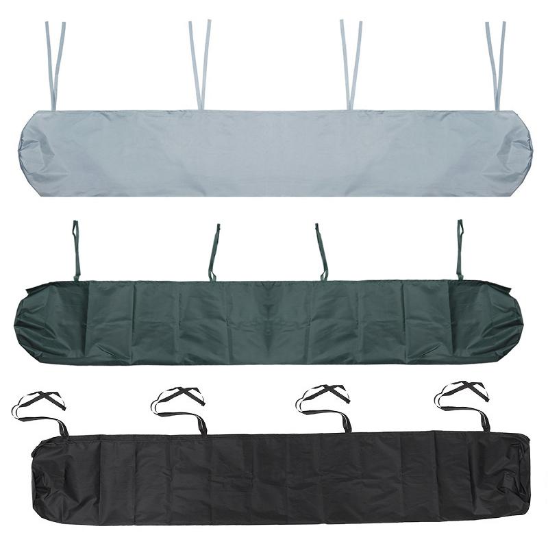 Waterproof Retractable Canopy for Outdoor Patio - 3.5m Size Dustproof Protective Cover - Black