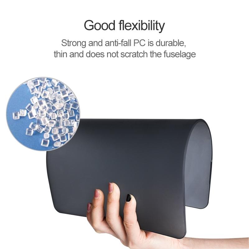 Frosted Shockproof Laptop Case - Protective - Black