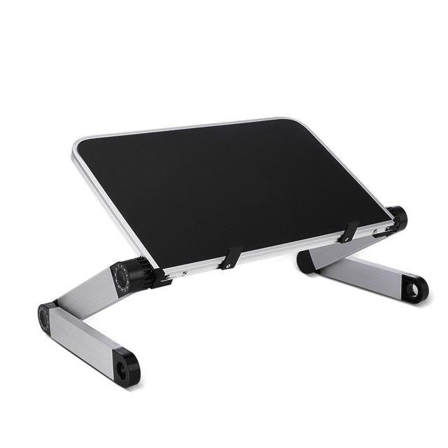 Adjustable Folding Laptop Stand - 360 Degree Rotation Aluminum Alloy - White