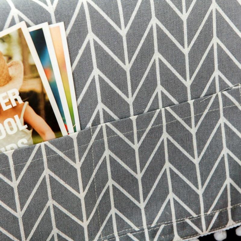 Universal Cotton Linen Microwave Dust Cover - Yellow Checkerboard