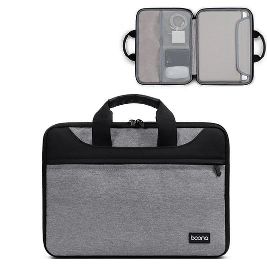 Waterproof Oxford Cloth Laptop Bag - Full Open Portable - 11 / 12 Inches - Grey