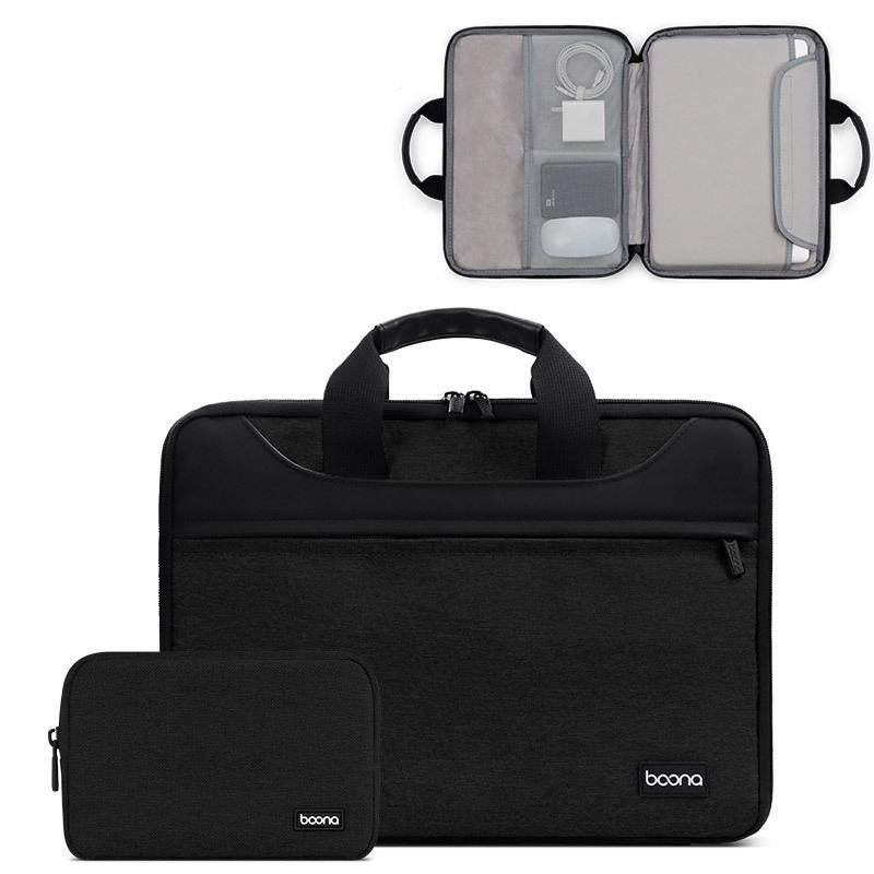 Waterproof Oxford Cloth Laptop Bag - Full Open Portable - 11 / 12 Inches - Grey