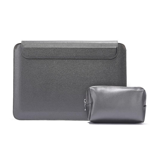 Multifunctional Laptop Bag Stand - Fits 13.3-14 Inches - Black - Gray With Power Bag