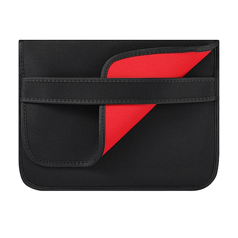 Horizontal Flap Clutch Bag with Neoprene Laptop Lining - Blue - 13 Inch