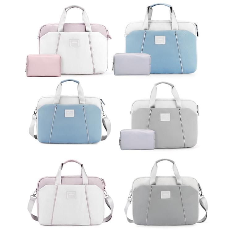 Portable Messenger Bag for Laptops - Apple Huawei Xiaomi Basne - Landscape Tattoo Light Blue