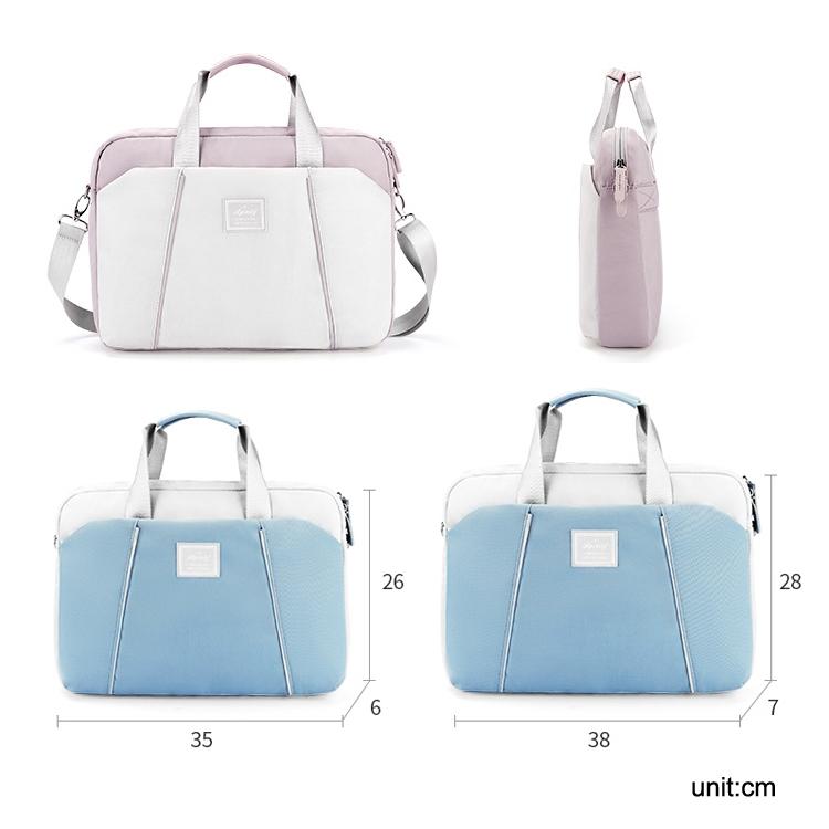 Portable Messenger Bag for Laptops - Apple Huawei Xiaomi Basne - Landscape Tattoo Light Blue
